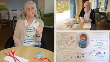 County Durham care home Residents become pen pals with local nursery children